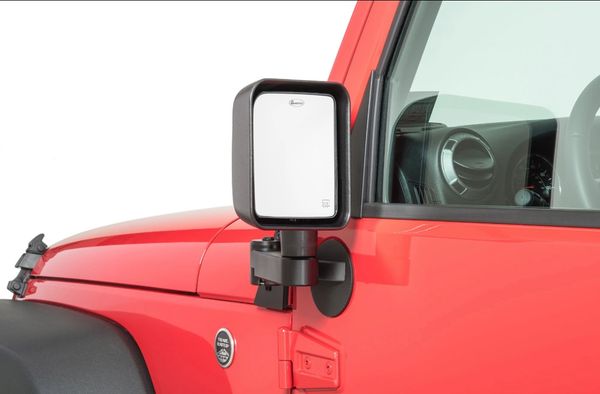 Quadratec Automatic Billet Aluminum Mirror Mover Pair for 11-18 Jeep Wrangler JK with heated option