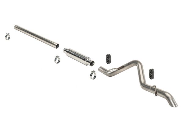 Pypes Performance Exhaust SJJ21R High Clearance Cat-Back System in Stainless Steel for 07-18 Jeep Wrangler JK