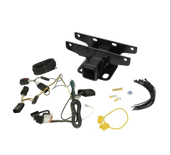 Rugged Ridge 2" Receiver Hitch for 18-21 Jeep Wrangler JL with Optional Wiring Kit