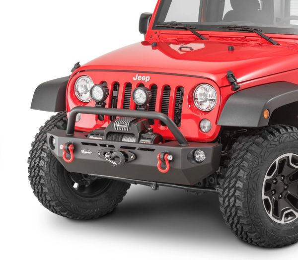 Quadratec QRC Front Winch Ready Bumper Stubby Winch Ready Jeep Wrangler JK