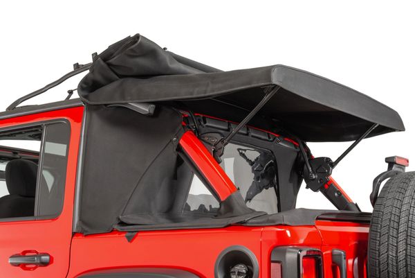 Mopar Soft Top Premium Twill Fabric (Black) for 2018-2023 Wrangler JL 4-Door