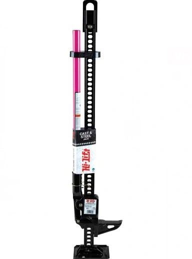 PINK HI LIFT JACK 48IN MATTE BLACK WITH PINK HANDLE- BREAST CANCER AWARENESS EDITION