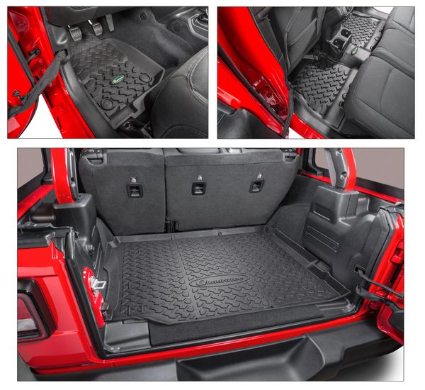 Quadratec Ultimate All Weather Floor Liner Triple Combo Kits for 18-22 Jeep Wrangler JL Unlimited