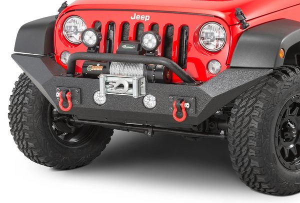 Rugged Ridge Spartan Front Bumper with High Clearance Ends & Overrider for 07-18 Jeep Wrangler JK