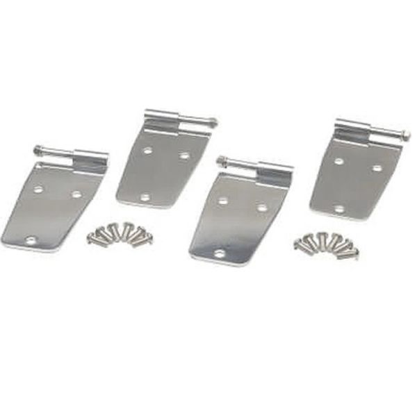 Kentrol Door Hinges for 76-93 Jeep CJ-7, CJ-8 Scrambler & Wrangler YJ with Full Steel Doors