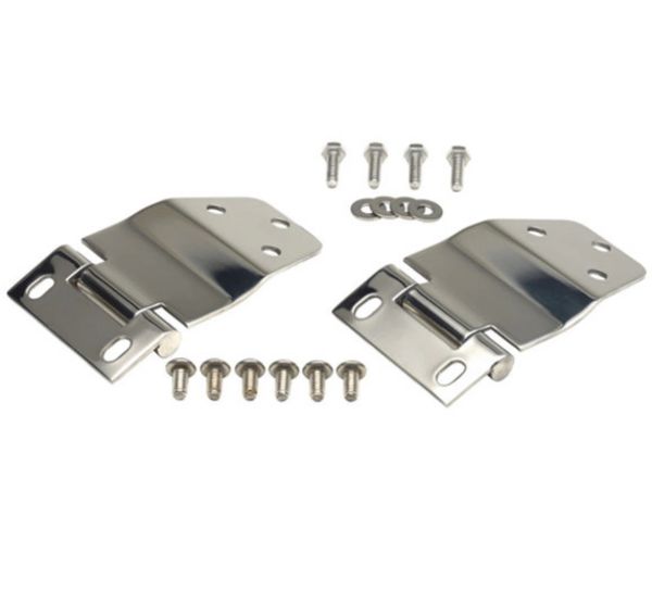 Kentrol Hardtop Liftgate Hinges in Stainless Steel for 77-86 Jeep CJ-7
