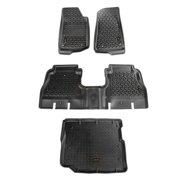 Rugged Ridge 12988.05 Floor Liners Triple Combo for 18-22 Jeep Wrangler JL Unlimited 4-Door