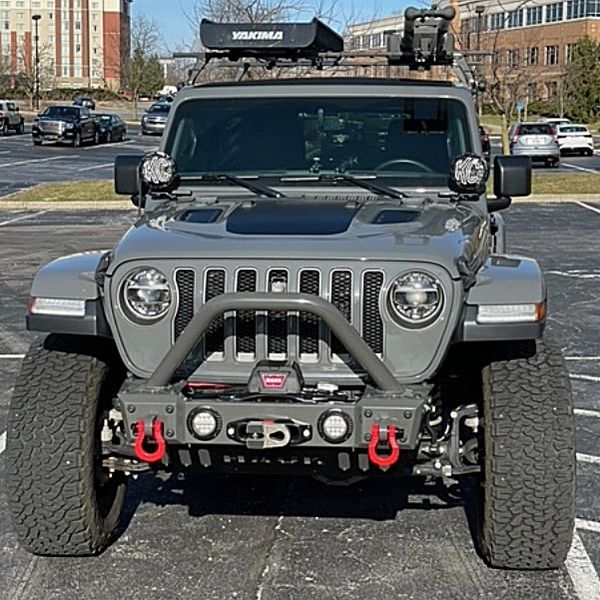 Hauk Offroad 0700-07 Predatör Series Front Bumper in Sting Gray Gloss for 07-22 Jeep Wrangler JK, JL, & 20-22 Gladiator JT