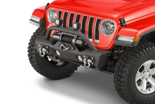 TACTIK HD Front Bumper with Hoop for 18-C Jeep Wrangler JL Gladiator JT