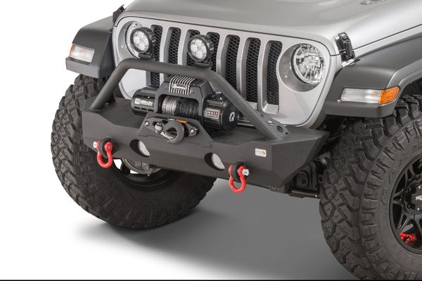 Fishbone Offroad FB22090 Mako Stubby Front Bumper for 18-22 Jeep Wrangler JL & Gladiator JT