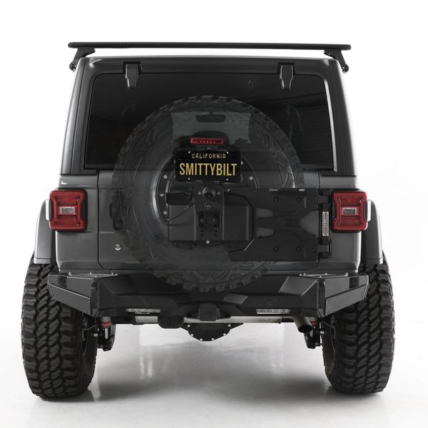 Smittybilt 7743 HD Pivot Tire Carrier for 18-22 Jeep Wrangler JL