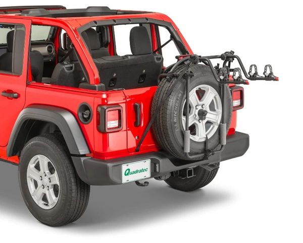 Quadratec Spare Tire Mount 2 Bike Rack for 18-22 Jeep Wrangler JL 92034-1007