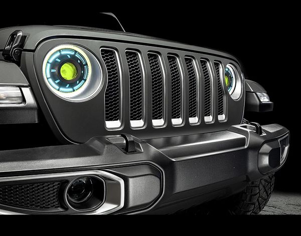 Oracle Lighting 5839-333 Oculus 9" Bi-LED Projector Headlights with ColorSHIFT 2.0 Controller for 18-22 Jeep Wrangler JL & 20-22 Gladiator JT