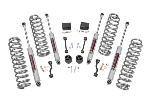 Rough Country 67731 2.5in Suspension Lift Kit with N3 Shocks for 18-22 Jeep Wrangler JL Unlimited Sport/Sahara 16211-0110