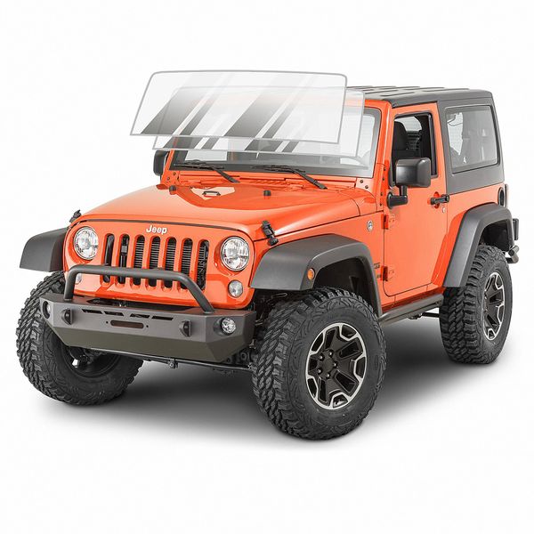 Tactik Jeep Windshield Rock Guard for 97-22 Jeep Wrangler TJ,JK, JL and Gladiator JT