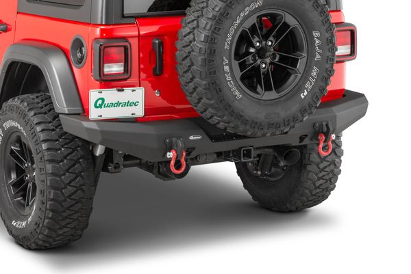 Quadratec Brute Strength Aluminum Rear Bumper for 18-22 Jeep Wrangler JL