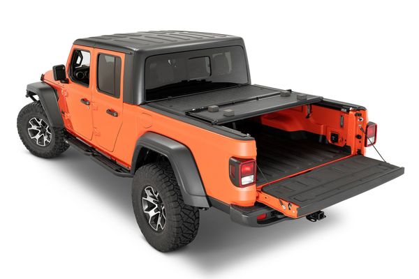 TACTIK 2433109 Low Profile Hard Tri-Fold Tonneau Cover for 20-23 Jeep Gladiator JT