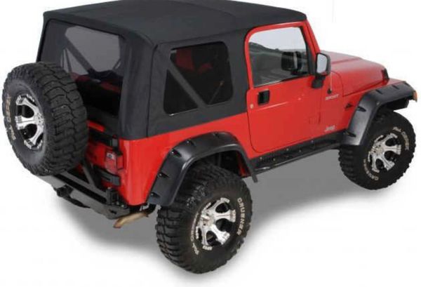 QuadraTop Replacement Soft Top with Tinted Windows for 97-06 Jeep Wrangler TJ