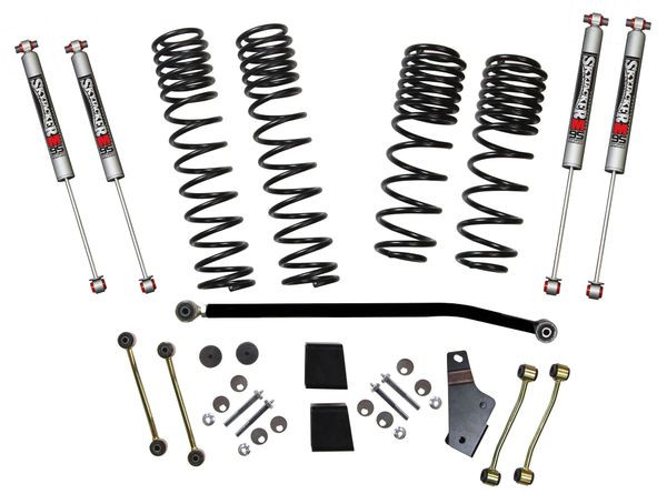 Skyjacker 3.5-4in Dual Rate Coil Suspension System with M95 Monotube Shocks for 18-23 Jeep Wrangler JL Unlimited