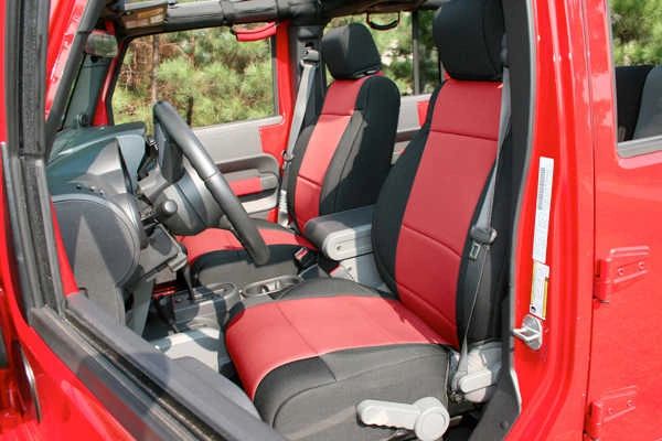 Rugged Ridge Custom Fit Neoprene Front Seat Covers for 11-18 Jeep Wrangler JK