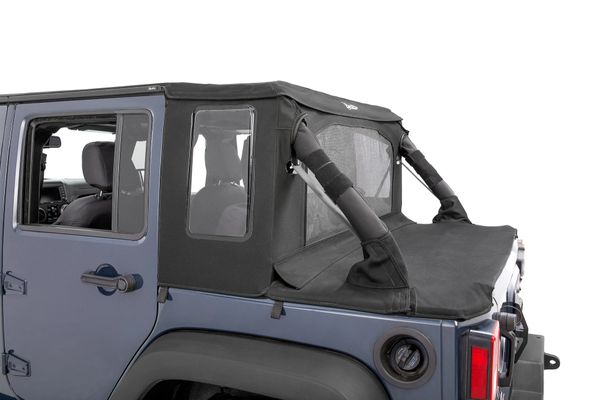 Bestop 53901-17 Trektop Halftop in Twill Material for 07-18 Jeep Wrangler JK Unlimited
