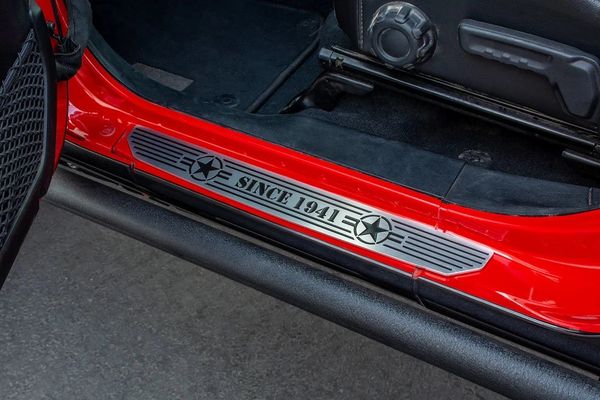 DV8 Offroad D-JL-180014-STR2 Front Sill Plates with Since 1941 Logo for 18-24 Jeep Wrangler JL & Gladiator JT