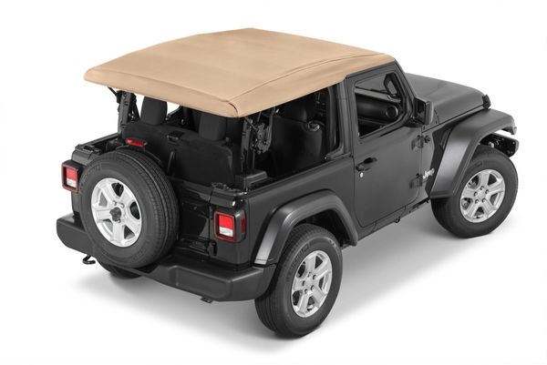 Mopar Replacement Sunrider Soft Top Deck in Tan Twill for 18-24 Jeep Wrangler JL