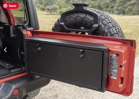 Tuffy Lock box Tailgate Premium Storage Jeep Wrangler JL 3-Digit Combo 2018-2024 Jeep Wrangler