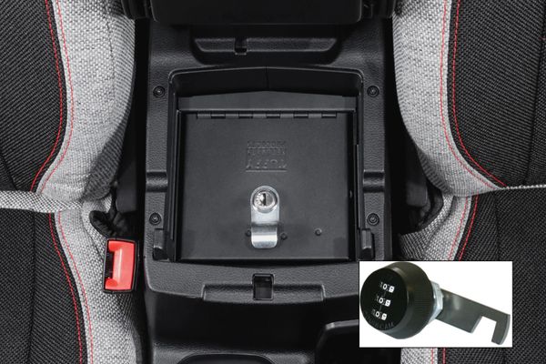 Tuffy 348-01-A Security Console Lock box Insert with Combination Lock for 18-25 Jeep Wrangler JL & Gladiator JT