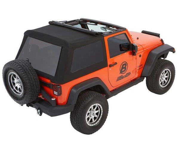 Bestop TREKTOP™ NX GLIDE™ CONVERTIBLE SOFT TOP 2-door Jeep Wrangler JK  5492235 5492217 | Performance Detailing and HP Parts & Jeep Accessories