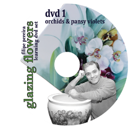 sku#7100 Orchids & Pansy Violets #1 - DVD - Flower