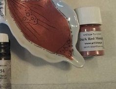 sku#2931 DARK RED Metallic single, paint - 12 grams