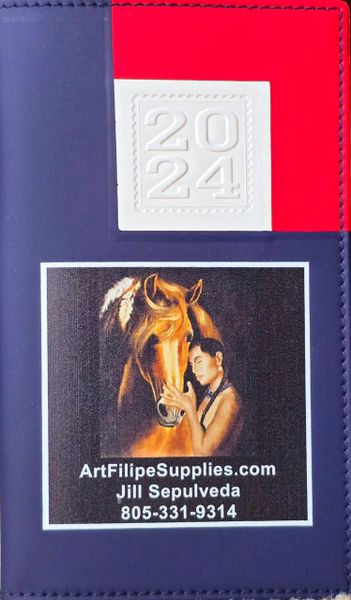 sku#9909 Pocket Calendar 2024 with note pad - with purchase while supplies last