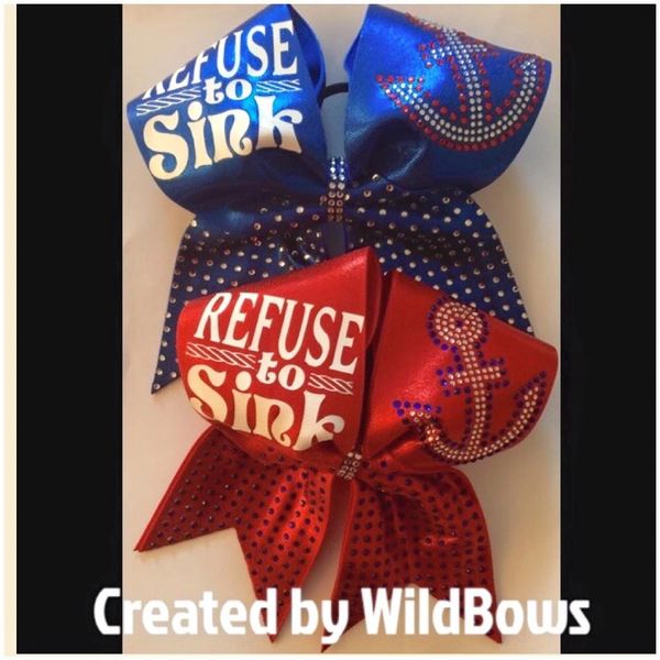 Refuse to Sink Bling Bow