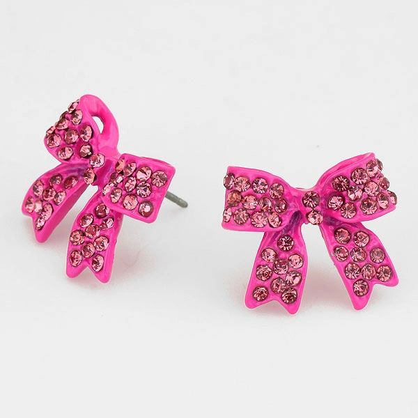 Bow Earring (Assorted Colors)