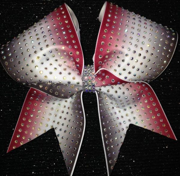 Maroon Gradient Bow with Bling