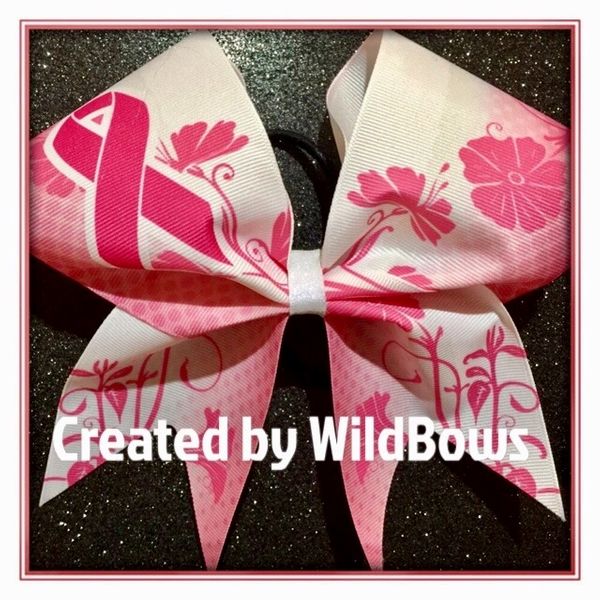Breast Cancer Awareness Bow (Floral)