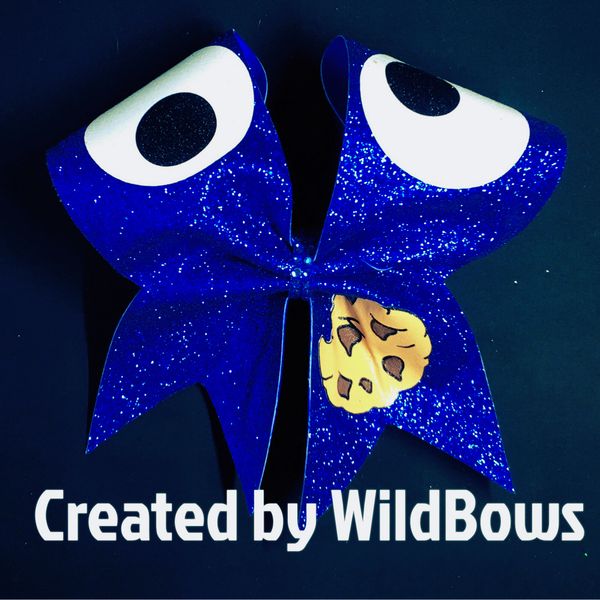 Cookie Monster bow