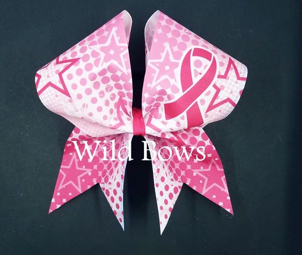 Breast Cancer Awareness Cheer Bows Team Cheer Bows Awareness Cheer Bows  Pink Cheer Bows Pink Out Cheer Bows Pink Cheer Bow 