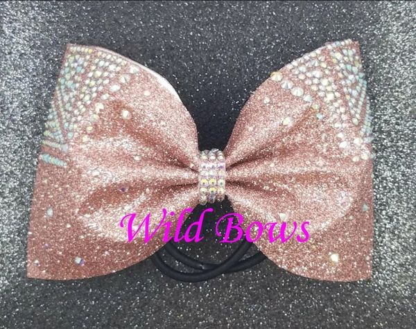 Pink Bow With Silver Bling