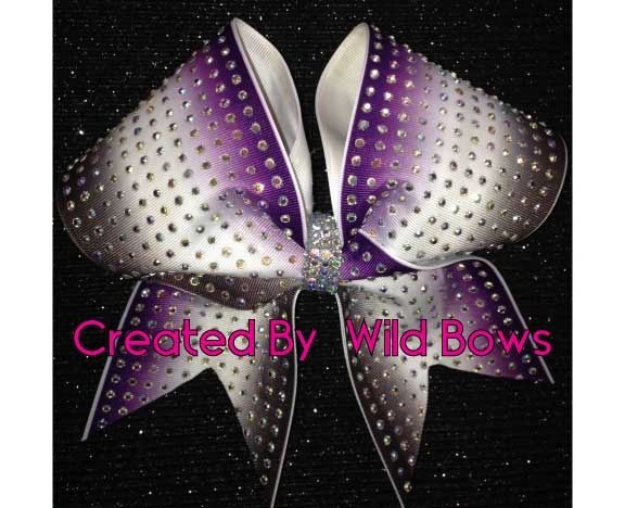 Gradient Bow Black/White/Purple