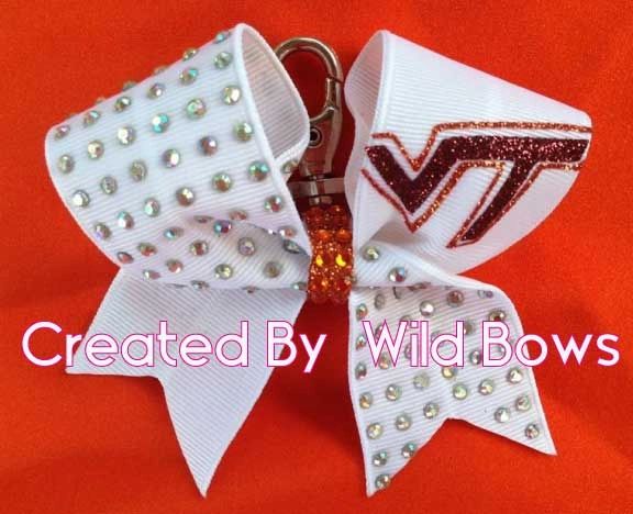 Glitter Keychain Bows. Cheer Bow Keychain.