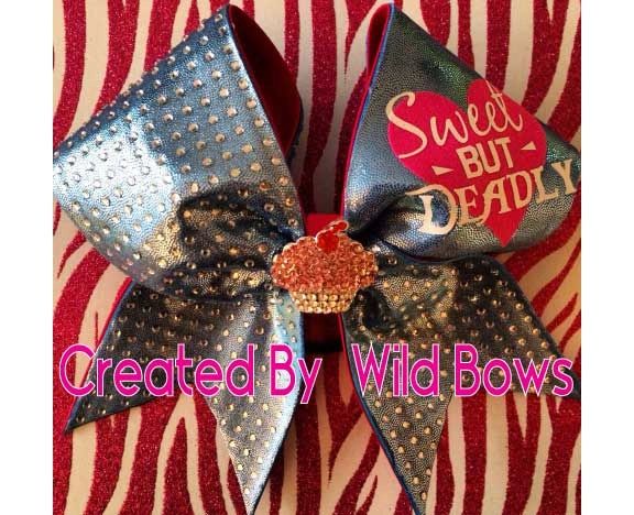 CDE - The Finale Kalahari Key Chain Glitter Cheer Bow - April 2023