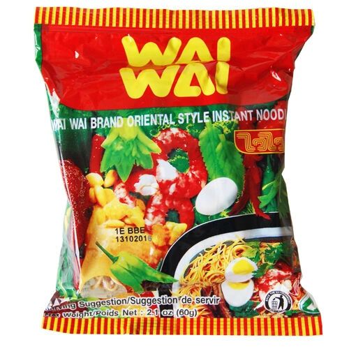 威威即食面(原味) WAI WAI ORIGINAL INSTANT NOODLE ORIENTAL STYLE 60g 爱佳便利