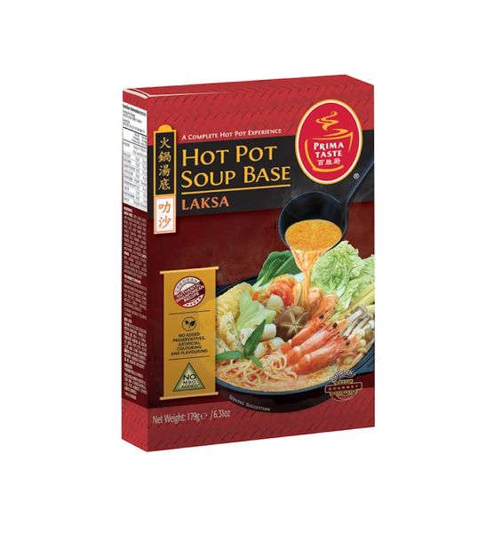 百盛厨叻沙火锅汤底 PRIMA TASTE LAKSA HOT POT SOUP BASE 179G. 爱佳便利iMart