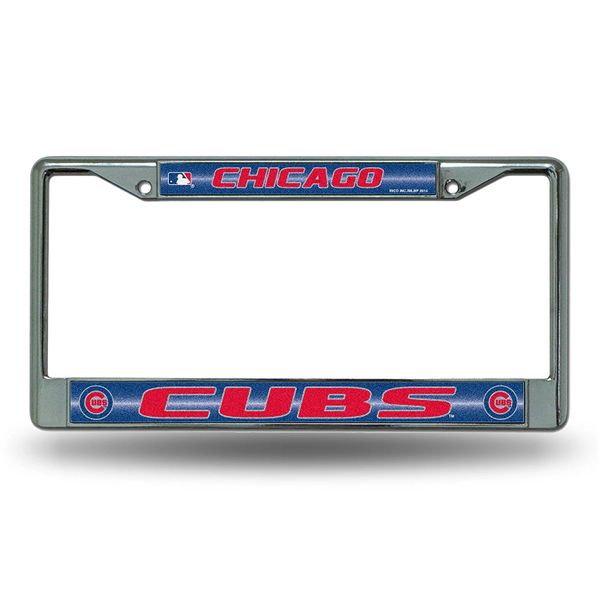 Chicago Cubs Chrome Bling License Plate Frame MLB Licensed