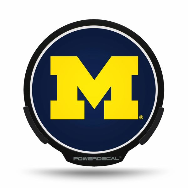 Michigan Wolverines LED Window Decal Light Up Logo Powerdecal NCAA