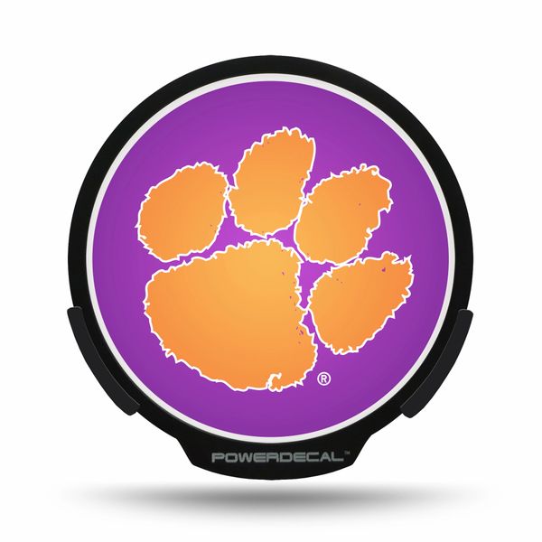 Clemson Tigers Led Window Decal Light Up Logo Powerdecal Ncaa