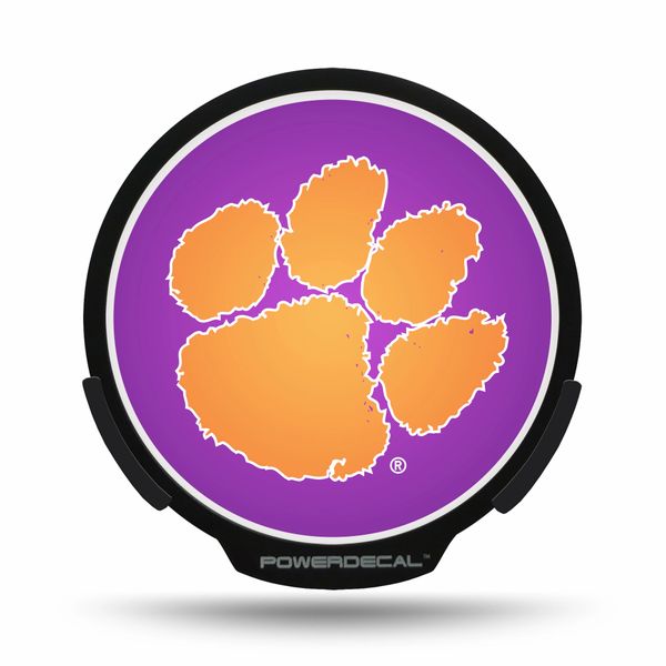 Clemson Tigers Led Window Decal Light Up Logo Powerdecal Ncaa