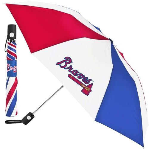 Atlanta Braves Automatic Push Button Umbrella 42" MLB Licensed